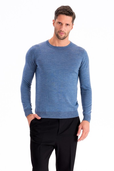 Girocollo uomo in 100% Merinos Extrafine