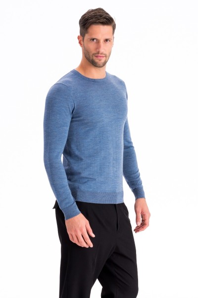 Girocollo uomo in 100% Merinos Extrafine