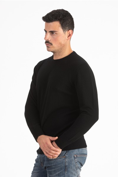 Girocollo basic uomo in 100% Cashmere