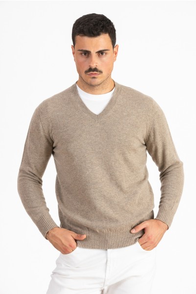 Scollo a V uomo in 100% Cashmere