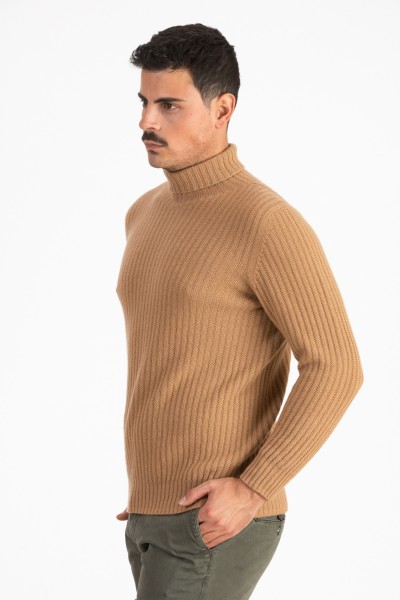 Dolcevita a coste uomo 100%Cashmere 4 fili